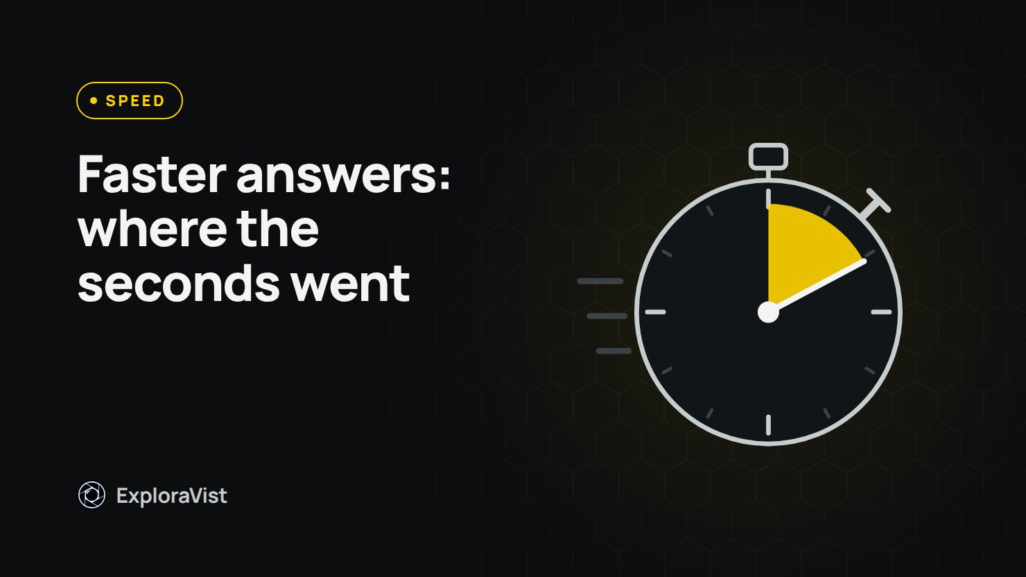 Cover image: Shortening the wait, with an illustration of a stopwatch in yellow on black.